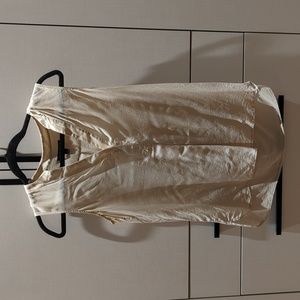 Banana Republic Silk Sleeveless Cream Blouse